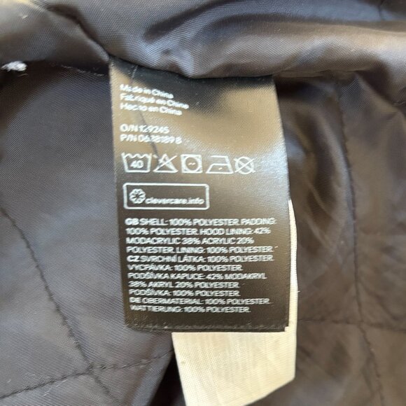 H&M Divided - Black Padded Parka - Womens Size - Picture 5 of 5